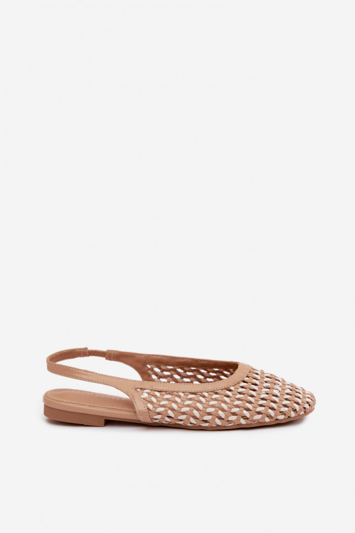 Sandales pour femmes marron avec des éléments découpés Selviora