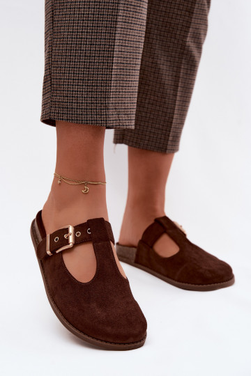 Chaussons pour femmes en daim synthétique Czekolado Melvia 2