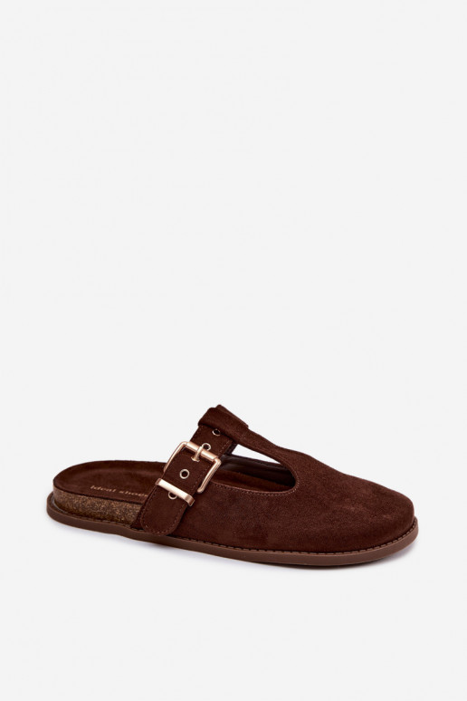 Chaussons pour femmes en daim synthétique Czekolado Melvia