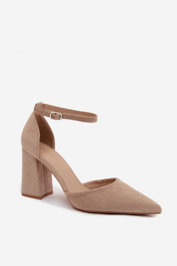 Chaussures avec des talonsImitacji en daimu beige Selvra 2