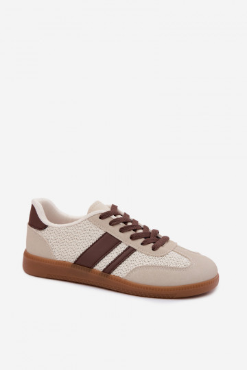 Chaussures modèle baskets Féminin Avec tresse marron Selvelin 2