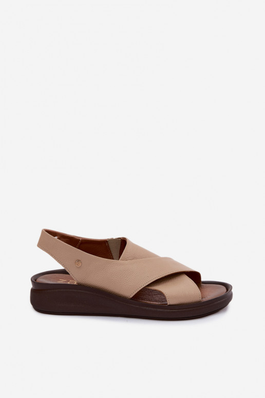 Sandales pour femmes Zazoo 40392 en cappuccino