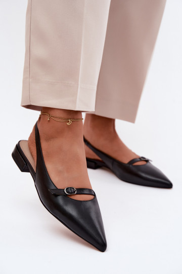 Sandales pour femmes avec des talons larges Il fautciejka K7449-01 couleur noire 2