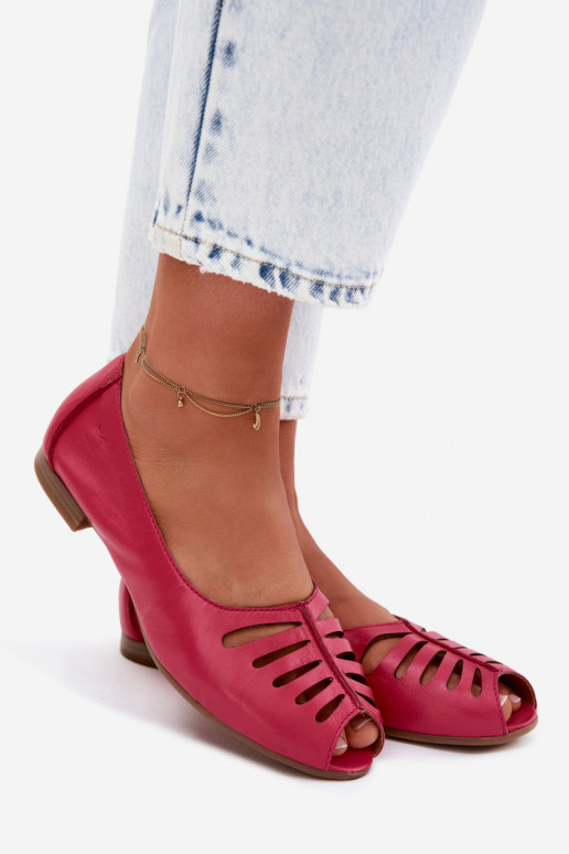 Ballerines ajourées en simili cuir Tai turiciejka P7541-15 roses