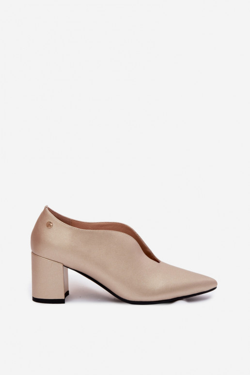 Chaussures pour femmes avec talons Tai turiciejka K7469-26 or