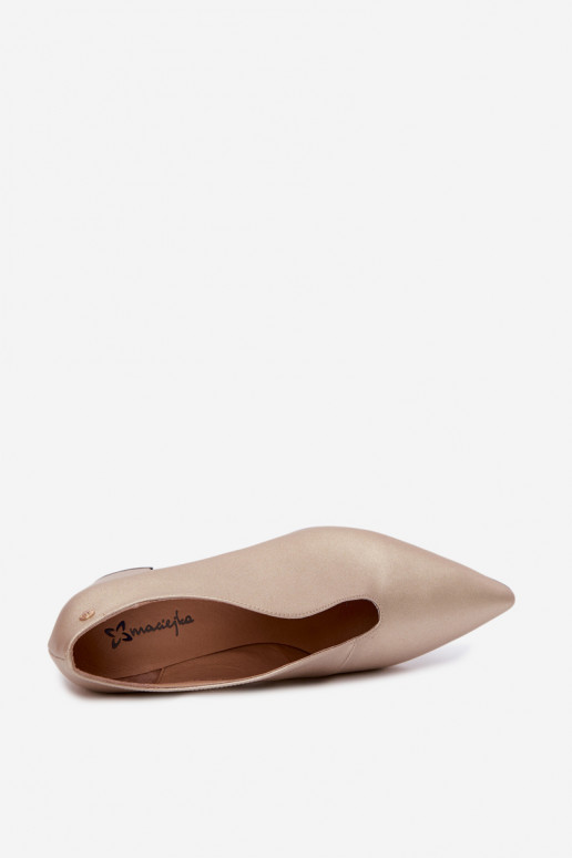 Chaussures pour femmes avec talons Tai turiciejka K7469-26 or