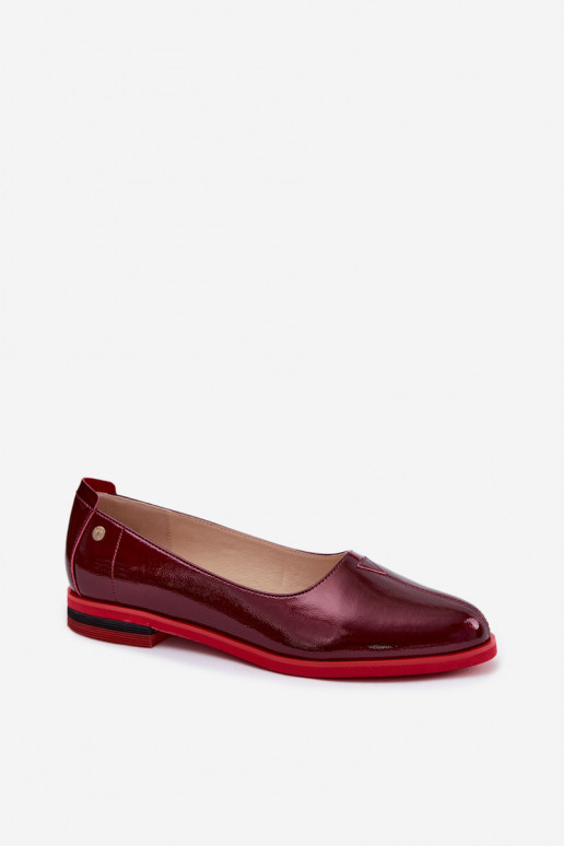 Ballerines vernies Tai turiciejka K7463-23 bordeaux