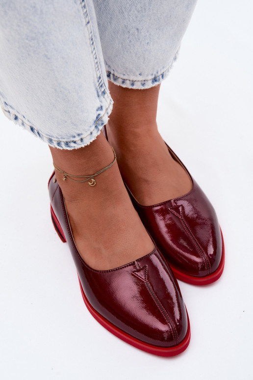 Ballerines vernies Tai turiciejka K7463-23 bordeaux