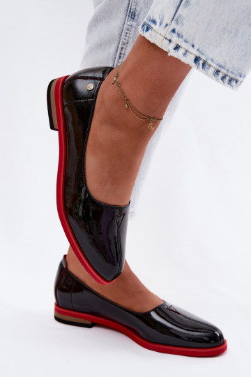 Ballerines vernies Tai turiciejka K7463-01 noires