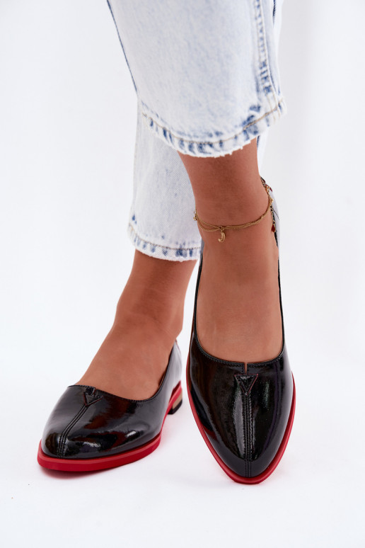 Ballerines vernies Tai turiciejka K7463-01 noires