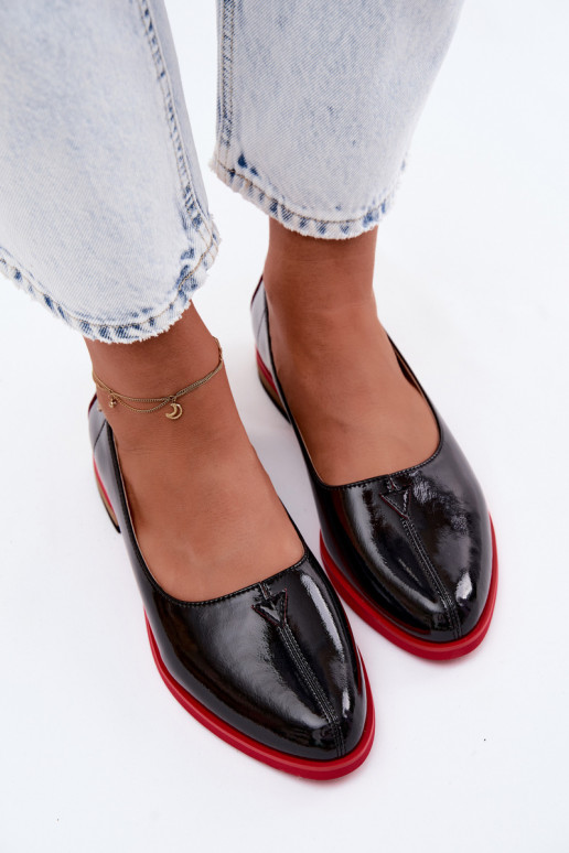 Ballerines vernies Tai turiciejka K7463-01 noires
