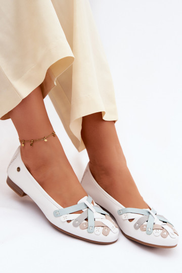 Ballerines Il fautciejka P7542-11 couleur blanche