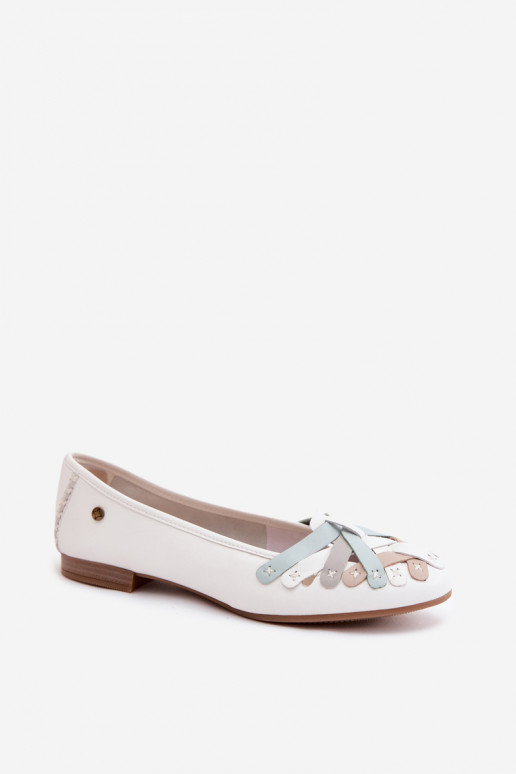 Ballerines Tai turiciejka P7542-11 blanches