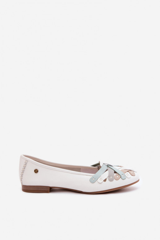 Ballerines Il fautciejka P7542-11 couleur blanche
