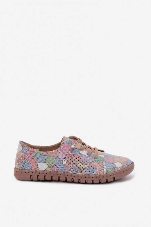 Chaussures à motifs avec éléments ajourés en daim synthétique de différentes couleurs Belessa
