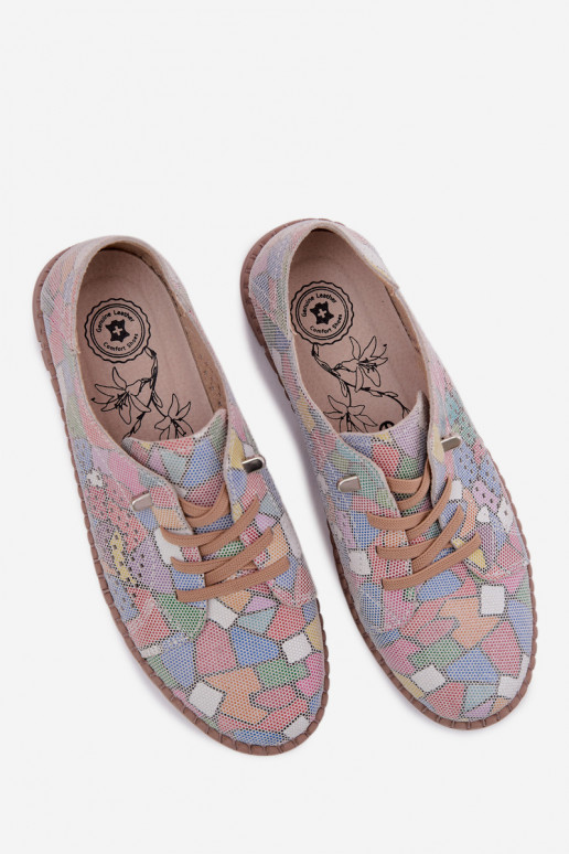 Chaussures à motifs avec éléments ajourés en daim synthétique de différentes couleurs Belessa