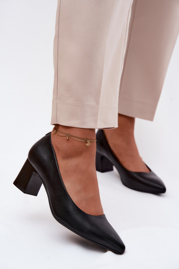 Chaussures avec des talons Sergio Leone PB413 couleur noire 2