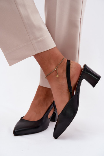 Sandales pour femmes avec des talons Sergio Leone SK472 couleur noire