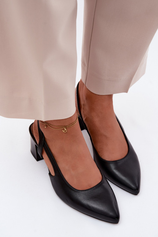 Sandales pour femmes avec des talons Sergio Leone SK472 couleur noire