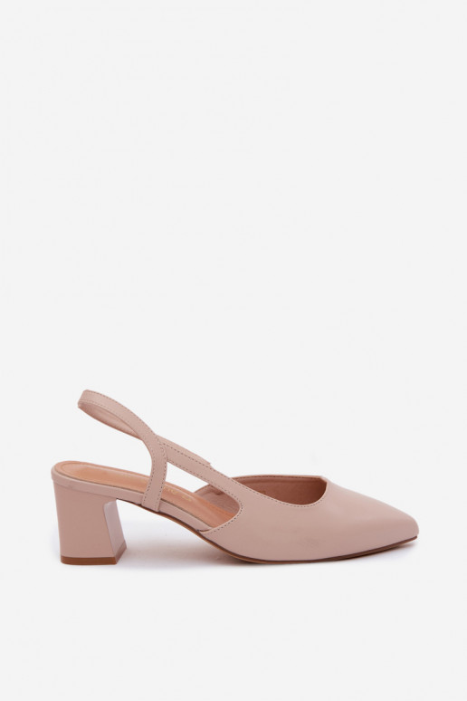Sandales à talons pour femmes Sergio Leone SK472 en couleur rose crème