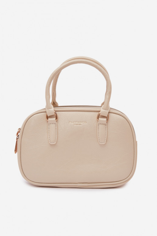 Sac de type valise couleur sable vif en simili cuir Soraya