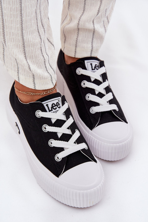 Chaussures décontractées avec plateforme en noir