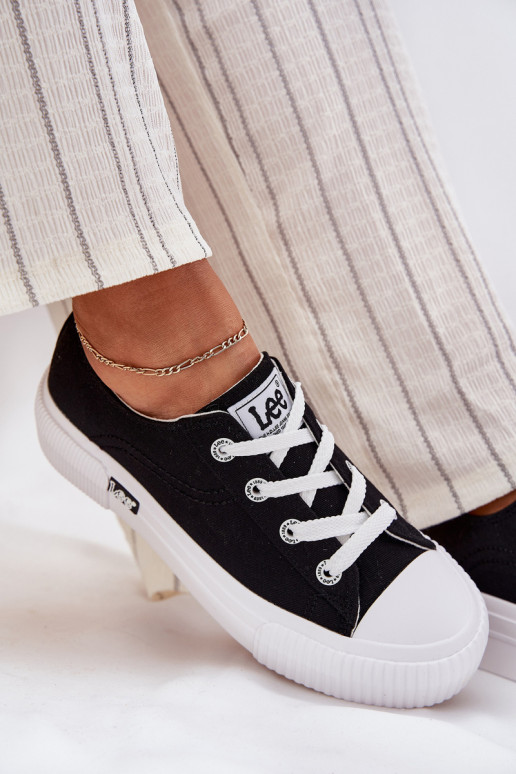 Chaussures décontractées avec plateforme en noir