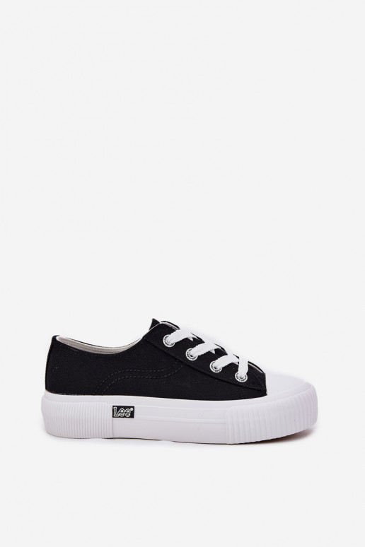 Chaussures décontractées avec plateforme en noir