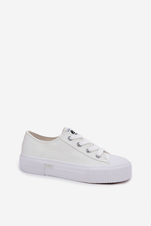 Chaussures décontractées avec plateforme en blanc