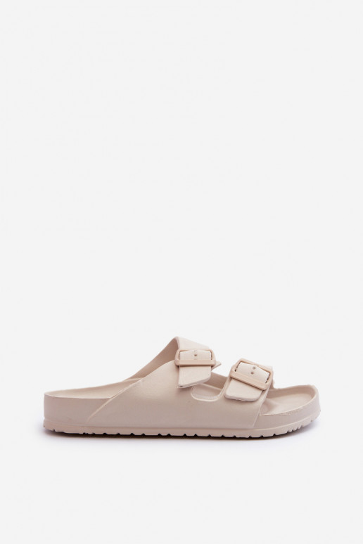 Sandales pour femmes avec mousse et boucles couleur sable Luciene