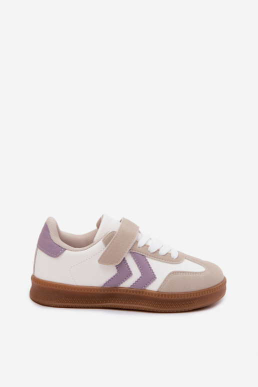 Chaussures modèle baskets Puéril couleur blanche Meressa