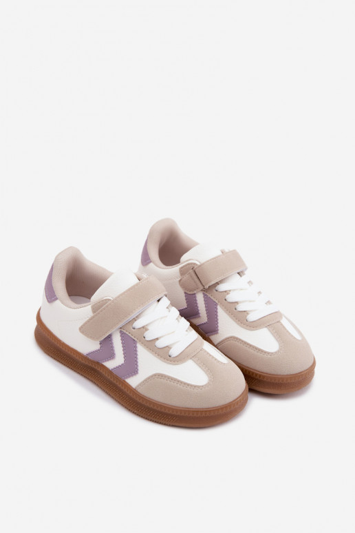 Chaussures modèle baskets Puéril couleur blanche Meressa