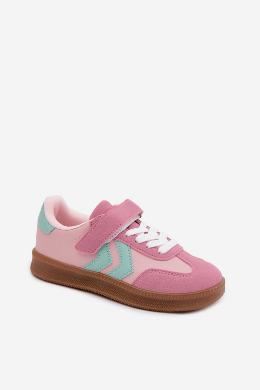 Baskets pour enfants roses Meressa