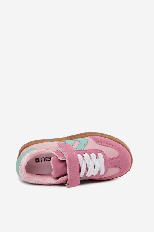 Baskets pour enfants roses Meressa