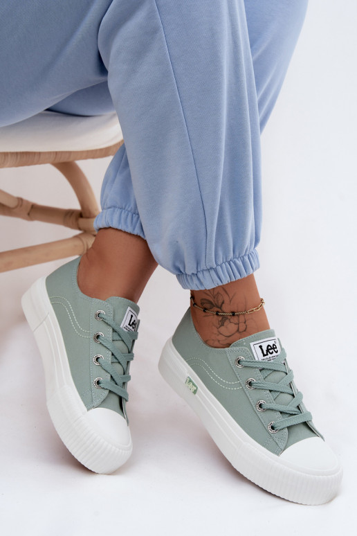 Chaussures de loisirs avec une plateforme LEE ISLA C DANSOMEN LODANS 50261002.98K couleur menthe