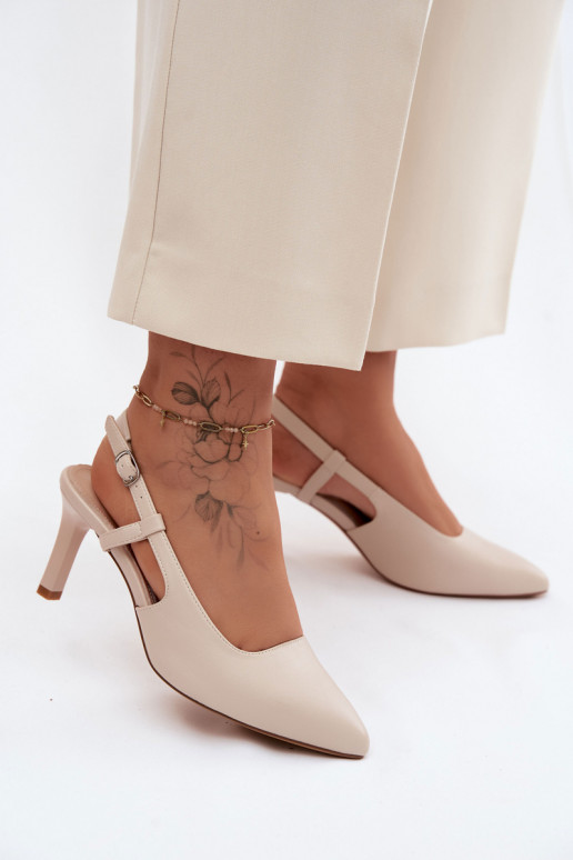 Sandales pour femmes avec des talons Sergio Leone SK157 beige