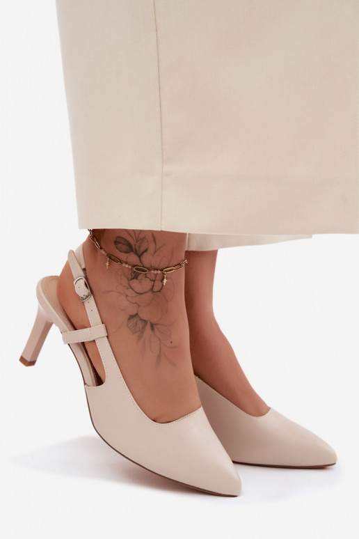 Sandales pour femmes avec des talons Sergio Leone SK157 beige