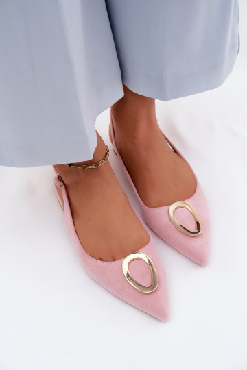 Sandales pour femmes avec des talons larges avec des ornements couleur rose Sparkle 2