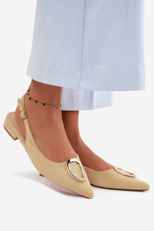 Sandales pour femmes avec des talons larges avec des ornements couleur jaune Sparkle