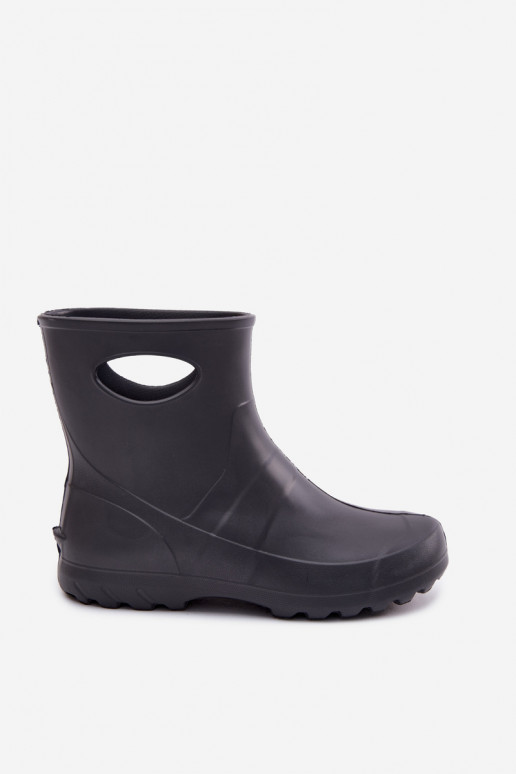 Bottes en caoutchouc imperméables pour hommes de couleur grise par LEMIGO GARDEN