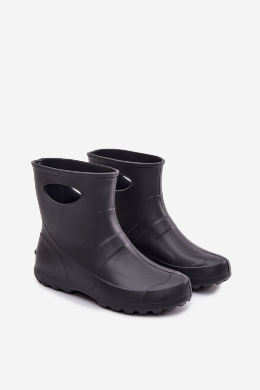 Bottes en caoutchouc imperméables pour hommes de couleur grise par LEMIGO GARDEN