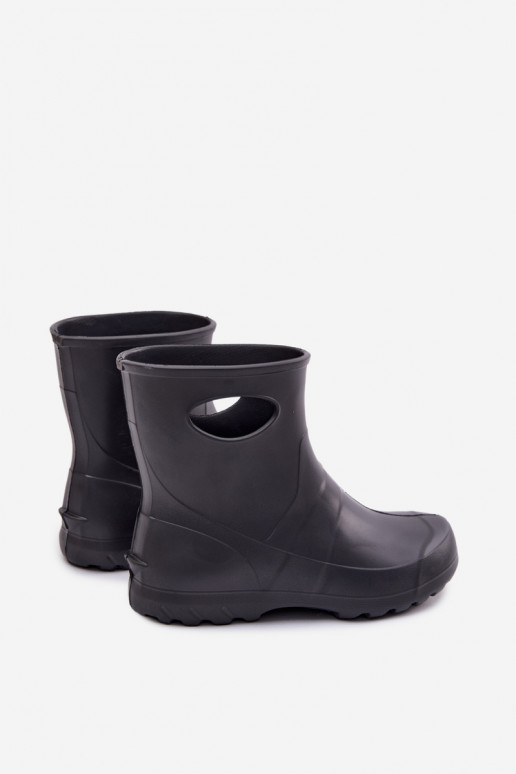 Bottes en caoutchouc imperméables pour hommes de couleur grise par LEMIGO GARDEN