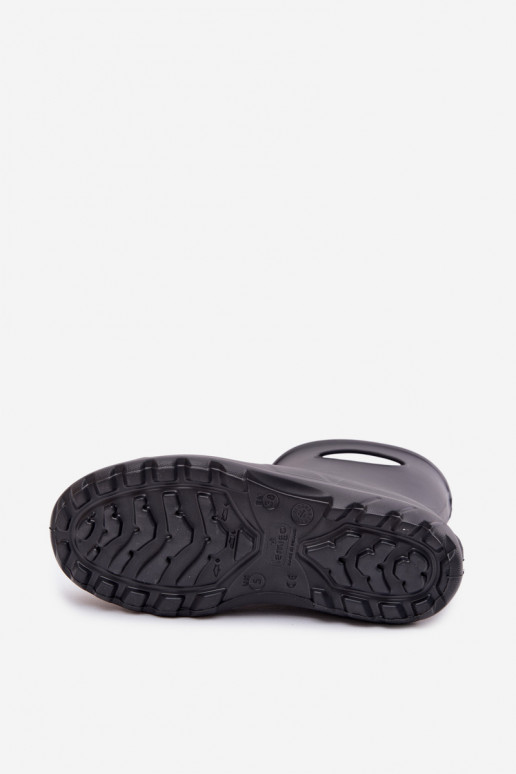 Bottes en caoutchouc imperméables pour hommes de couleur grise par LEMIGO GARDEN