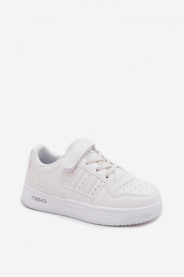 Baskets pour enfants avec fermetures adhésives blanches Neressa