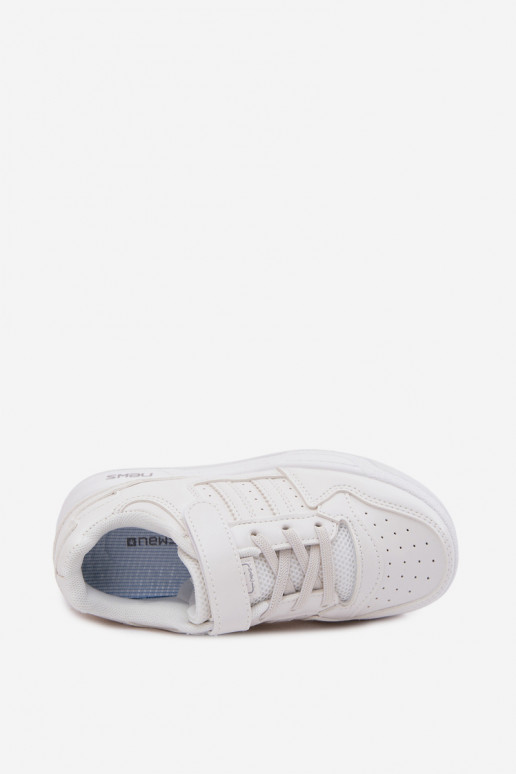 Baskets pour enfants avec fermetures adhésives blanches Neressa