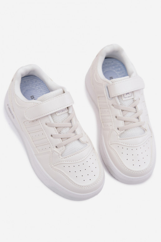 Baskets pour enfants avec fermetures adhésives blanches Neressa
