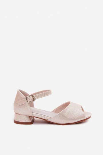 Sandales brillantes pour enfants couleur sable Pebble 2