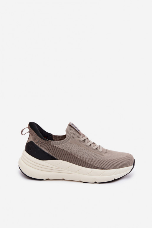 baskets pour hommes  Chaussures modèle baskets Un modèle convaincant avec une plateforme Kobbo 102421 beige