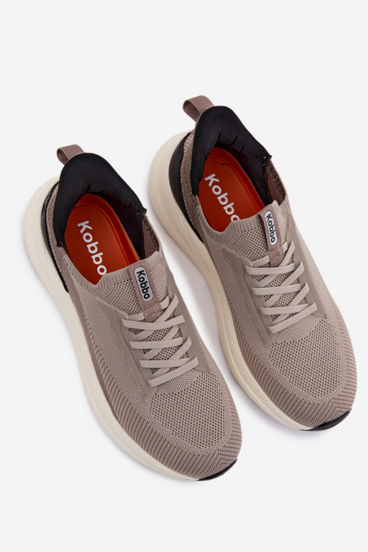 baskets pour hommes  Chaussures modèle baskets Un modèle convaincant avec une plateforme Kobbo 102421 beige