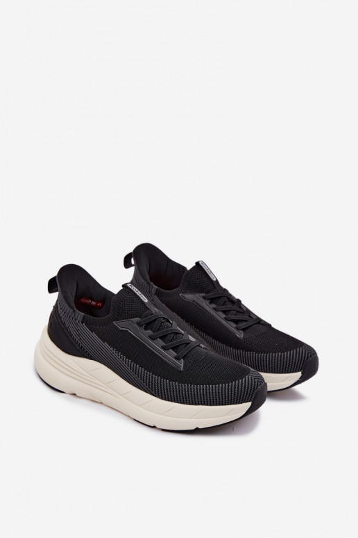 baskets pour hommes  Chaussures modèle baskets Un modèle convaincant avec une plateforme Kobbo 102421 couleur noire